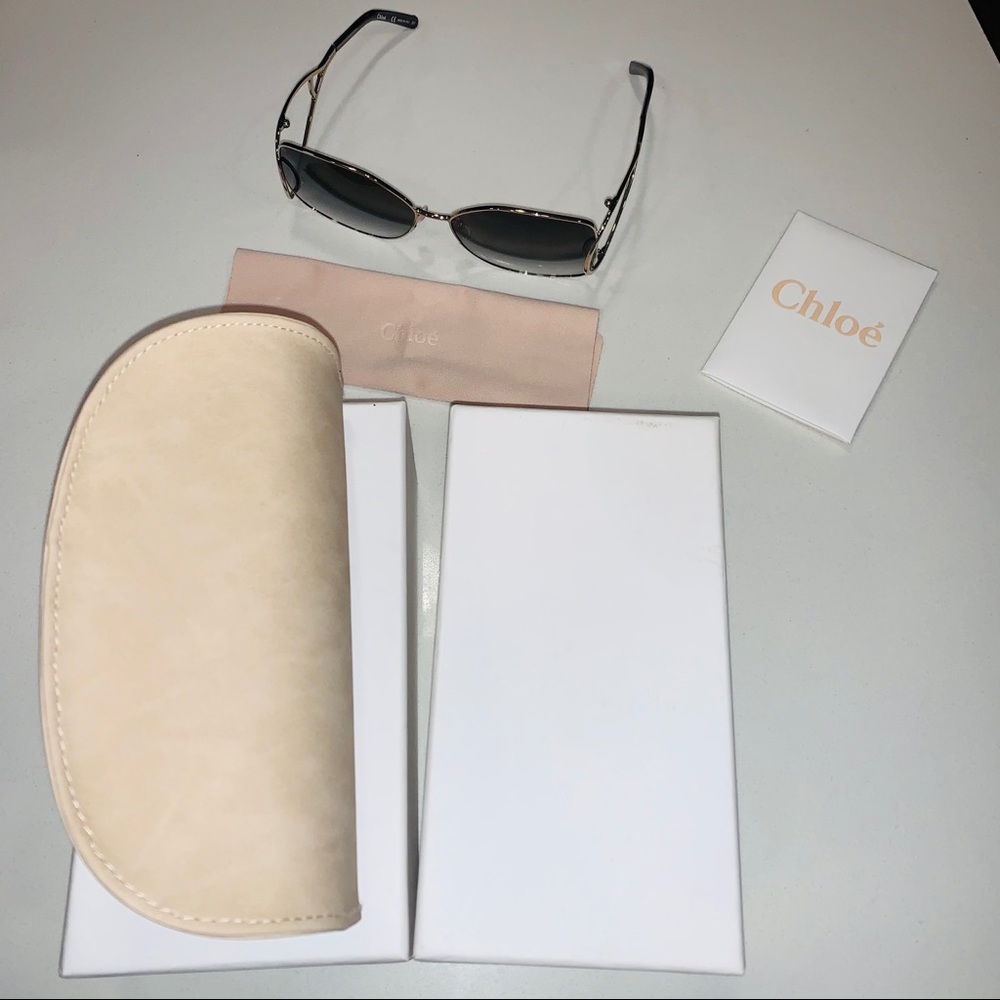 New Chloe | Modified Square Sunglasses 63mm - Picture 6 of 16